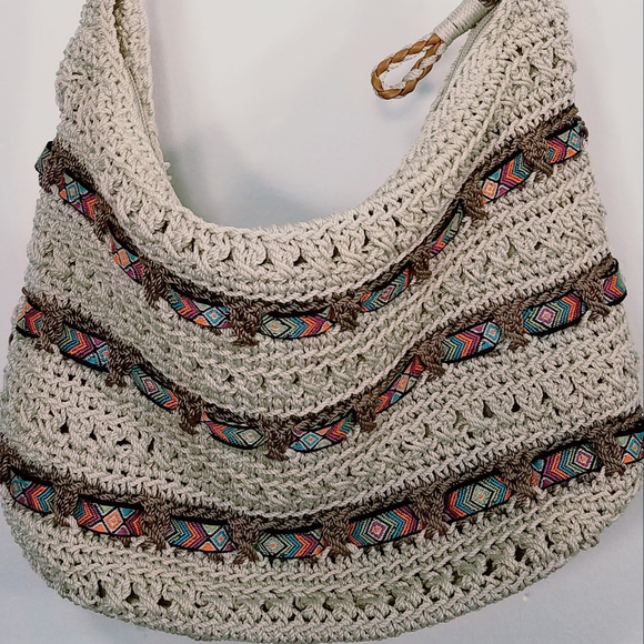 The Sak Handbags - The Sak Eggshell Ribbon Classic Hobo Shoulder Bag